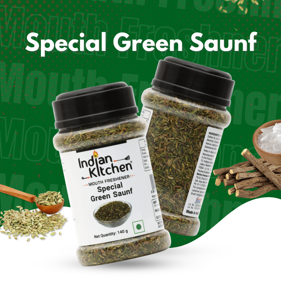 Indian Kitchen Special Green Saunf 130g Indian Kitchen Special Green Saunf 130g